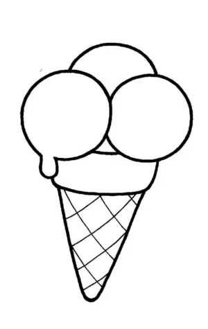 Раскраска мороженое