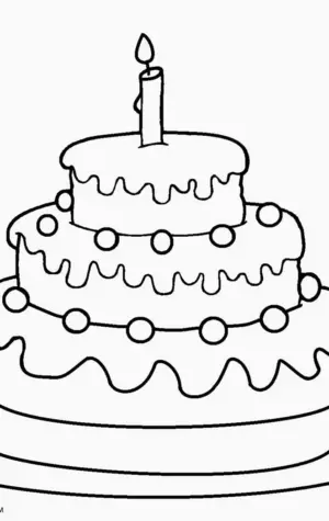 Раскраска торт