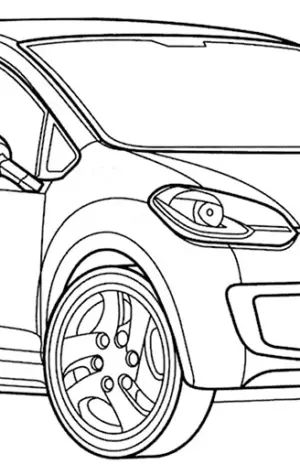 Раскраска Volkswagen Tiguan 2021