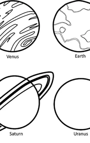 Раскраски планеты солнечной системы для детей Меркурий