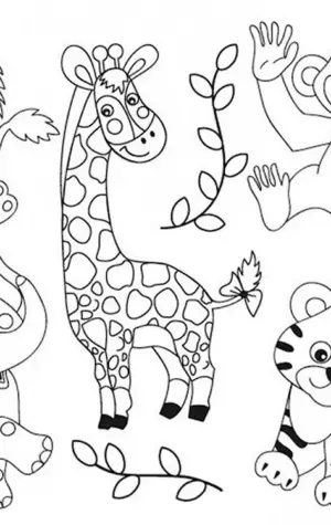 Раскраски зоопарк для детей 3-4 лет