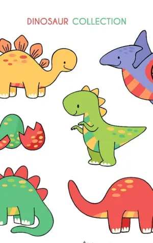 Рисование для детей Динозаврики