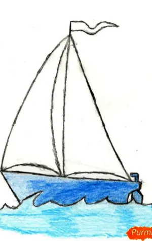 Рисование кораблик