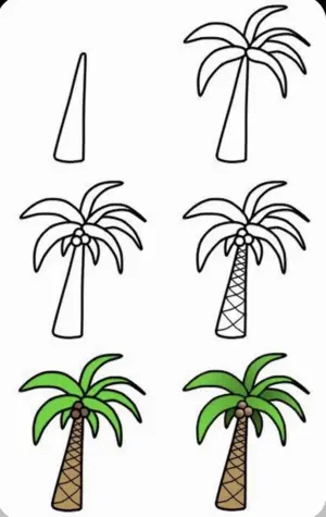 Рисование пальмы