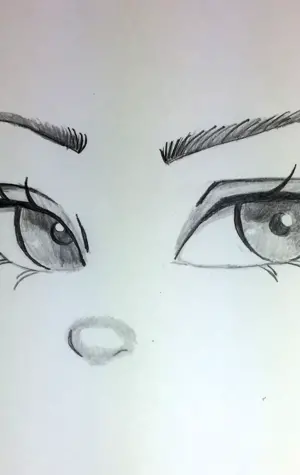 Рисунок глаза для срисовки легкие
