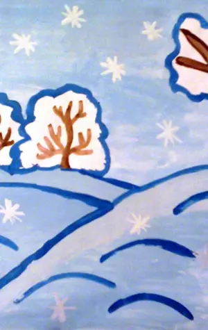 Рисунок на тему зима