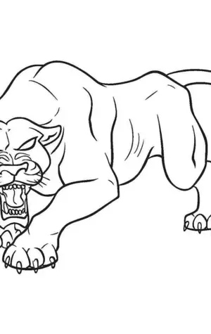 Рисунок Саблезубого тигра