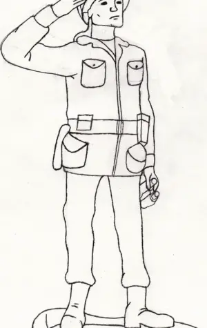 Рисунок солдату