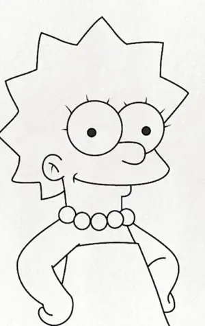 Симпсоны для срисовки карандашом