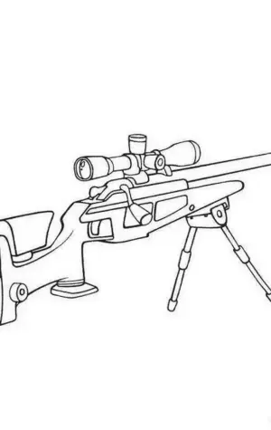 Снайперская винтовка СВД раскраска