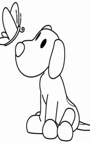 Собачка Соня раскраска для детей
