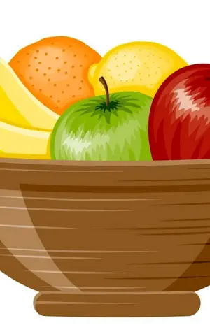 Ваза с фруктами для детей