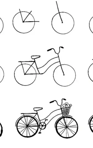 Велосипед рисовать
