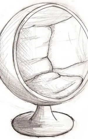 Зарисовка кресла