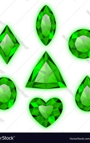 Зеленые камни вектор