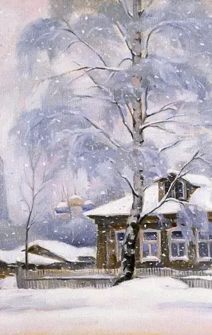 Зимние пейзажи художник Олег Кангин