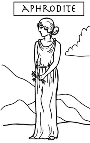 Афродита богиня древней Греции рисунок
