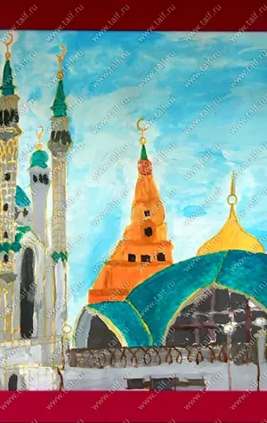 Башня Сююмбике Казань рисунок
