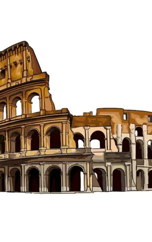 Colosseum vector image for background