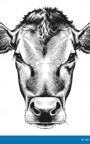 Cow Sketch head