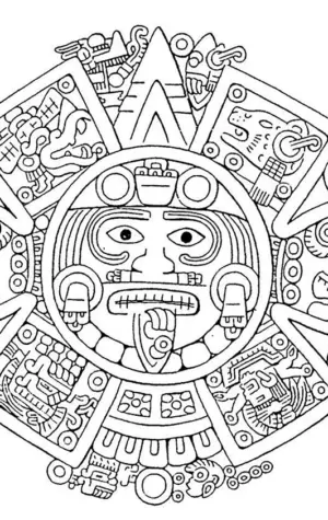 Древние символы Майя Ацтеки