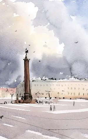 Дворцовая площадь в Санкт-Петербурге живопись