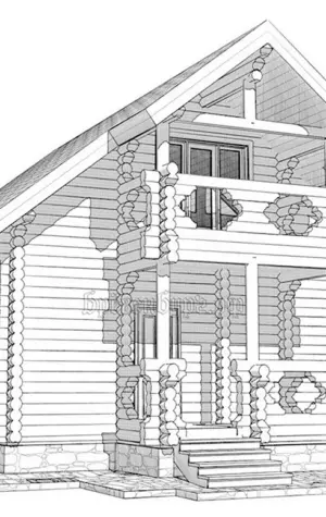 Эскизы проектов деревянных домов