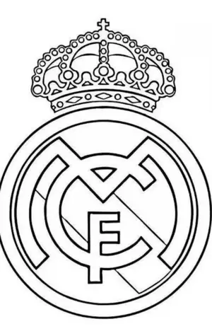 Футбольный клуб Реал Мадрид раскраска