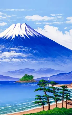 Гора Фудзи картина