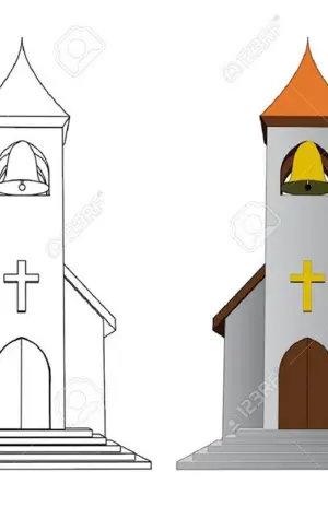 Иллюстрация Церковь с колокольней