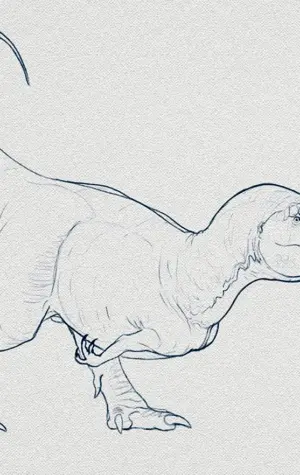 Как нарисовать динозавра Эхо