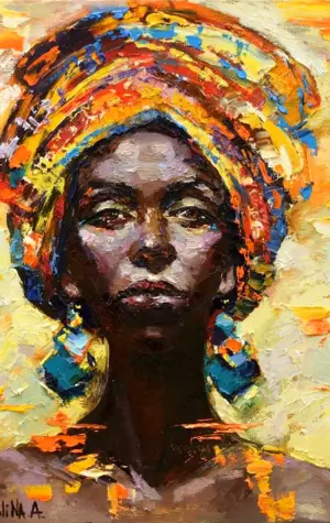 Картина «африканка» Энджи Браун