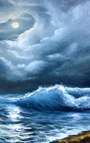 Картина лунный шторм Ричарда Хортана