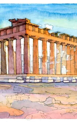 Храмы древней Греции рисунки Парфенон