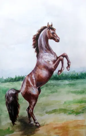 Конь на дыбах картина