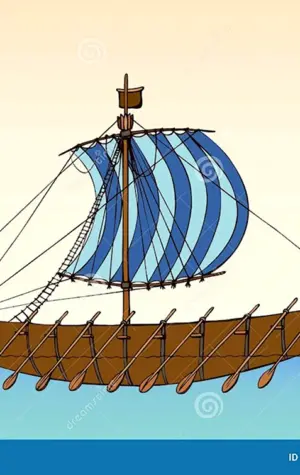 Корабль Финикия вектор