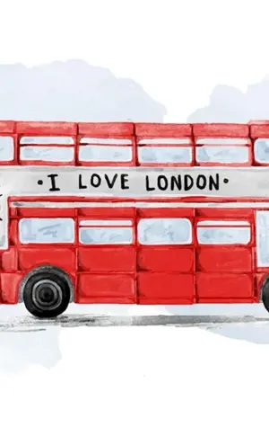 Красный автобус Лондон вектор