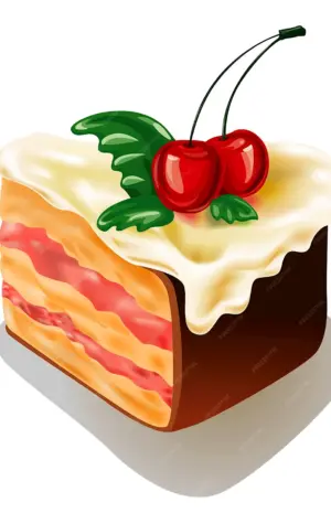 Кусок торта мультяшная