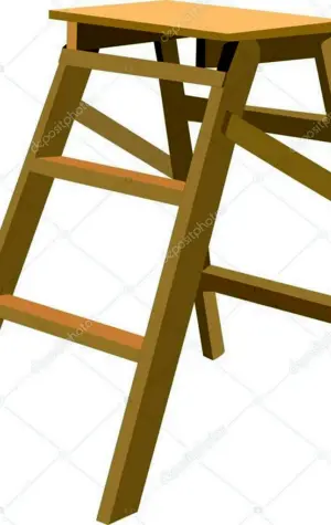 Лестница стремянка деревянная рисунок