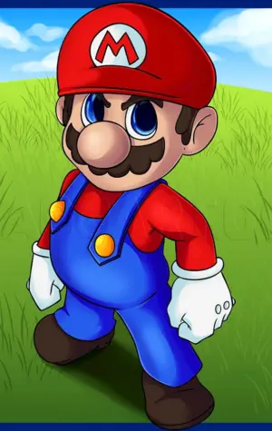 Марио рисунок