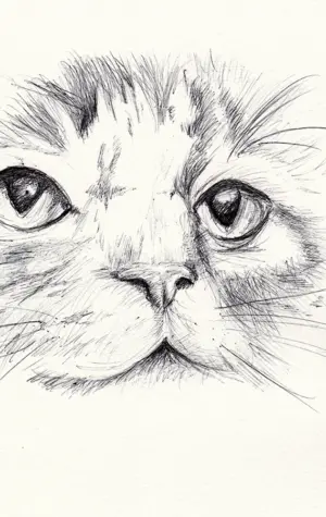 Морда кота рисунок