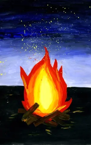 Огонь рисунок