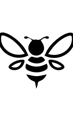 Пчела силуэт