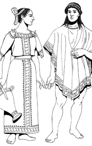 Пеплос одежда древней Греции