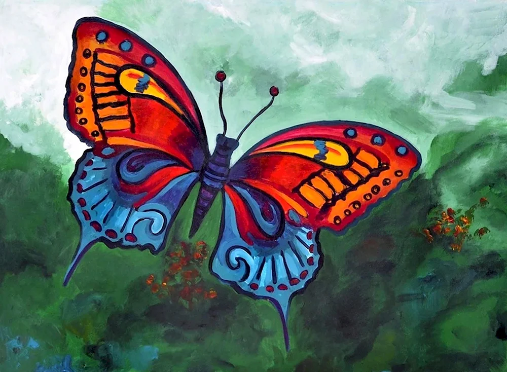 Разноцветная бабочка Платонов