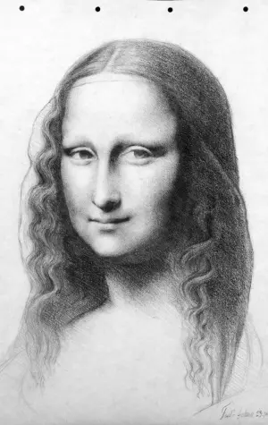 Рисунки Леонардо да Винчи Мона Лиза