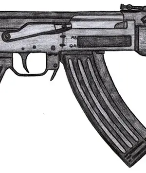 Рисунок автомата АК-47