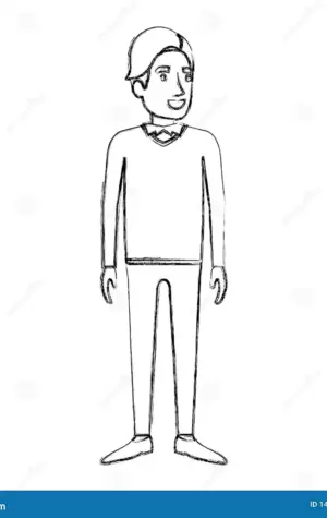 Рисунок стоящего человека