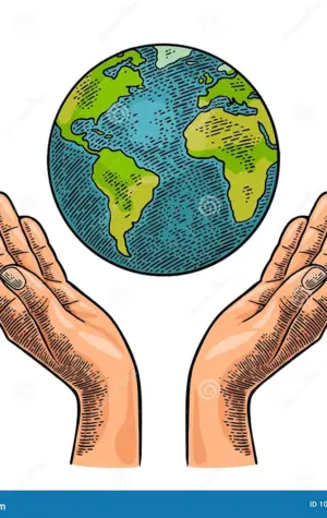 Руки которые держат планету земля