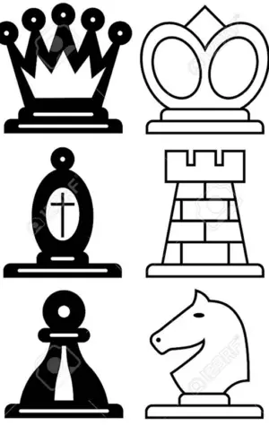 Шахматные фигуры для печати